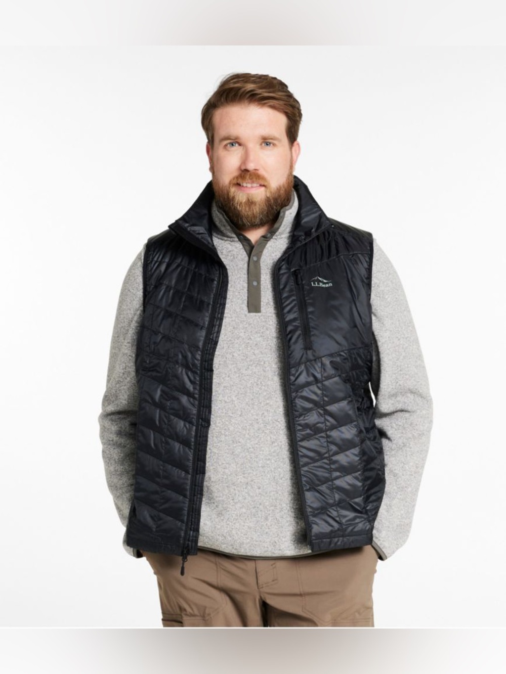NWOT L.L.Bean PrimaLoft Packaway vest black - Picture 4 of 12